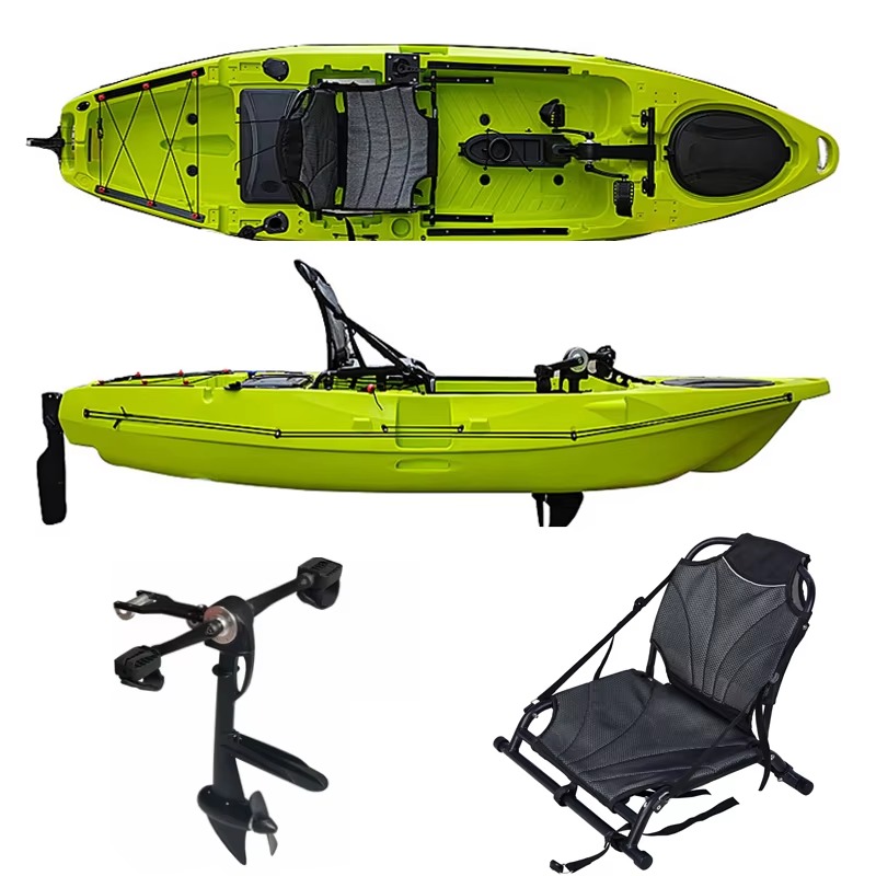 Fishing Kayak Pedal Drive - OEM-Kunststoff-Angelkajak für eine Person, pedalbetriebener Kajak