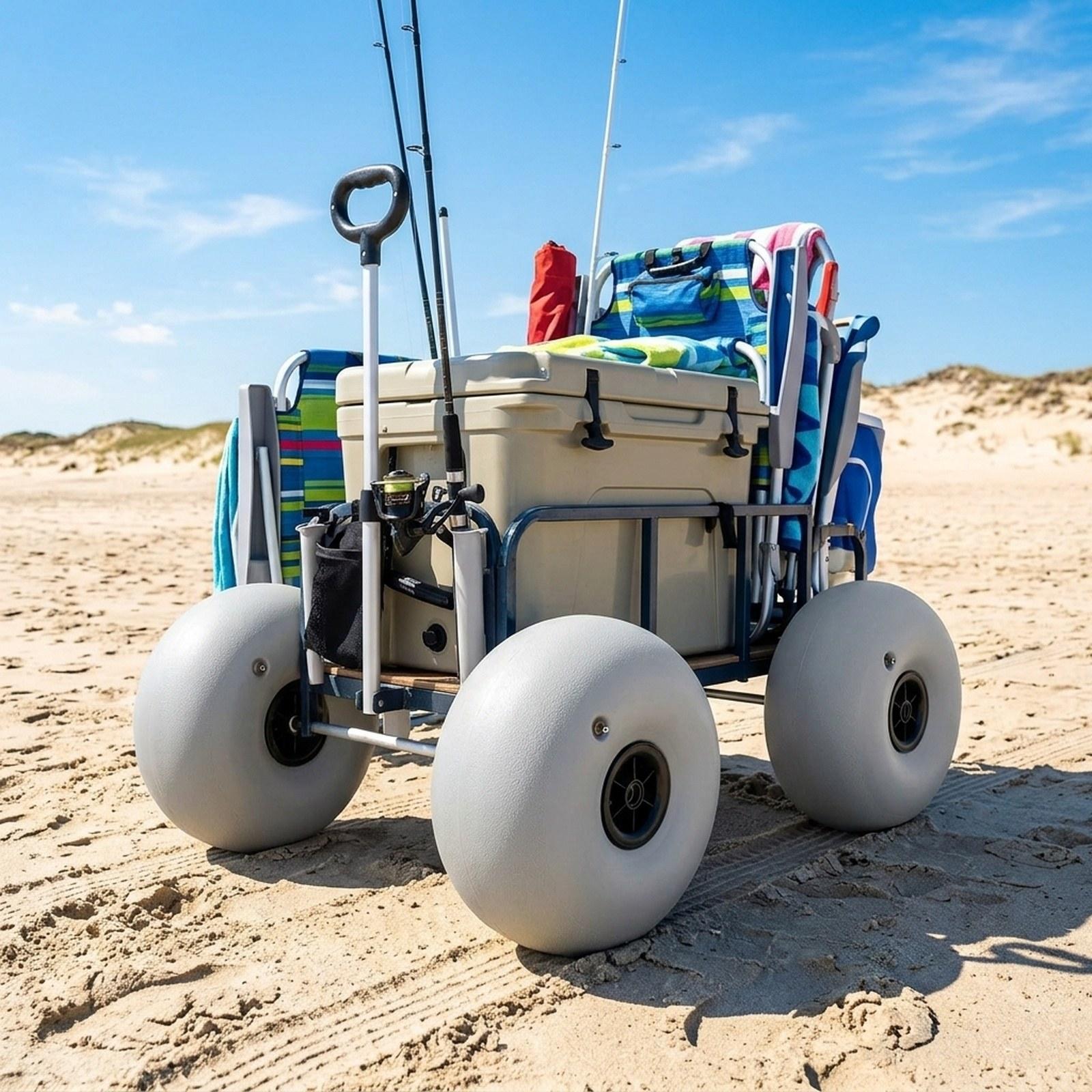 Strandwagen-Sandräder 16 Zoll  – Fishing Kayak Cart Bewertung und Preis
